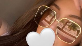 Gafas de sol Celine Marrón y Dorado