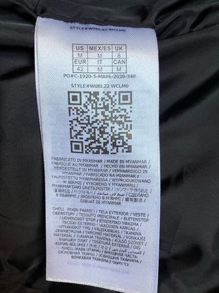 Abrigo Guess Negro Talla M, muy poco uso