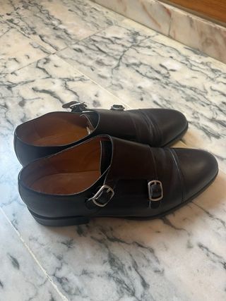 Zapatos Scalpers Doble Monk Piel Talla 42