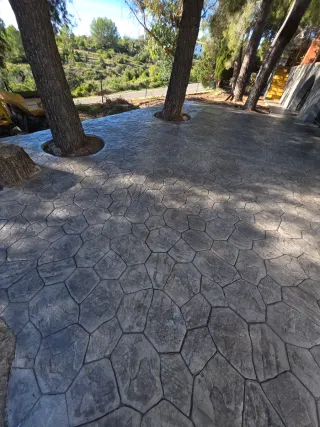 Pavimento impreso hormigón