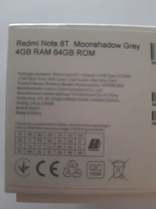 Xiaomi Redmi Note 8T Negro