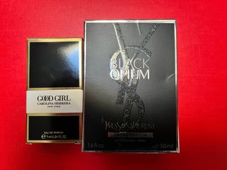 Scatole vuote profumo YSL Black Opium C. Herrera
