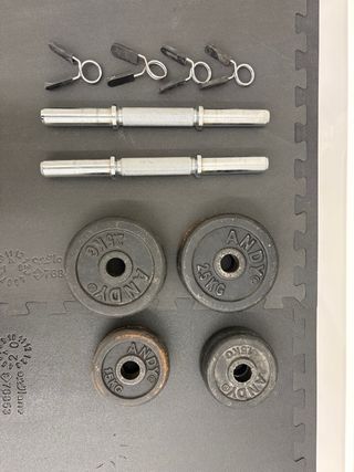 Mancuernas Doymos con discos y cierres