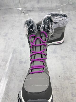 Stivali da neve grigi n.39 con pelliccia