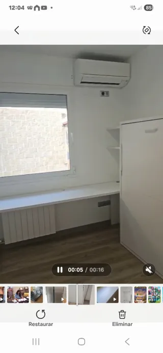 Cama nido de madera blanca 1,50× 1,90 con colchon