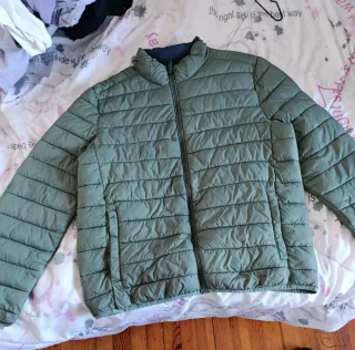 Chaqueta acolchada verde