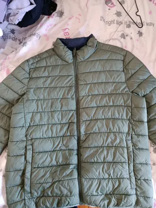 Chaqueta acolchada verde