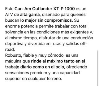 CAN AM OUTLANDER XT P MAX