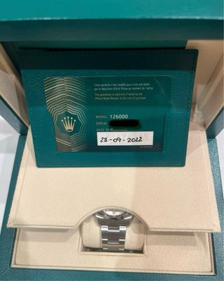 Rolex Oyster Perpetual 36mm esfera plateada