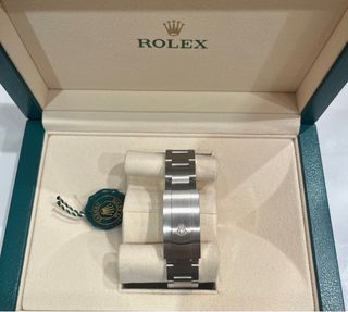 Rolex Oyster Perpetual 36mm esfera plateada