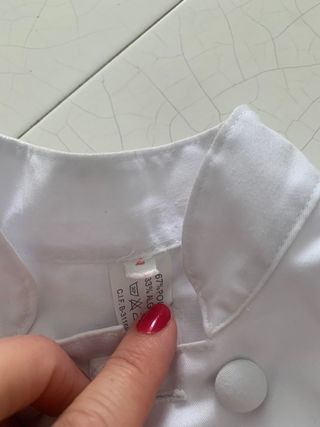 Casaca tamborrero blanca