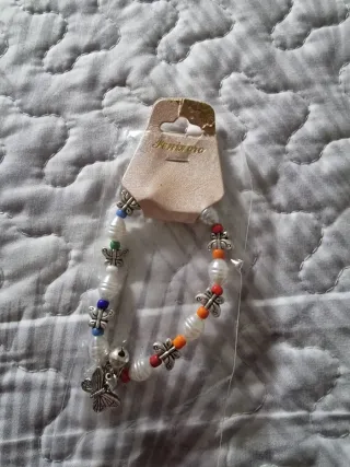 Pulsera mariposas y cascabel