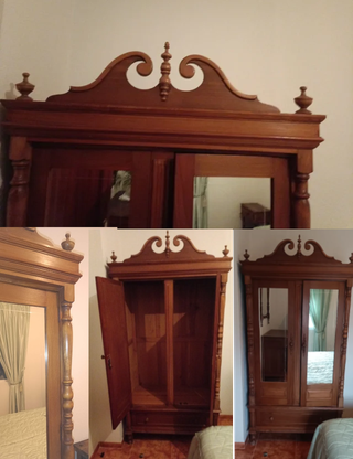 Habitación completa madera rústica