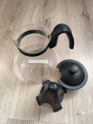 Tetera IKEA Vidrio y Plástico Negra