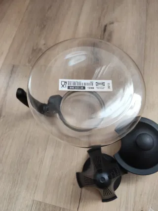 Tetera IKEA Vidrio y Plástico Negra