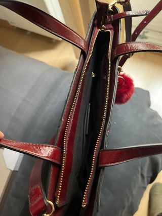 Bolso charol granate Paco Martinez