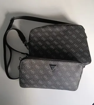 Bolso Guess Negro y Gris
