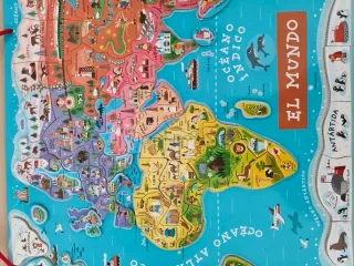 Puzzle Mundo Magnético Janod