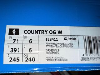 Zapatillas Adidas Country OG Blancas Talla 39