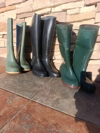 Botas de agua verdes