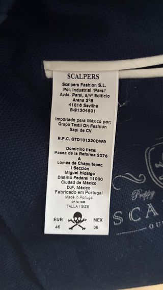 Americana Scalpers T46 Azul Nueva