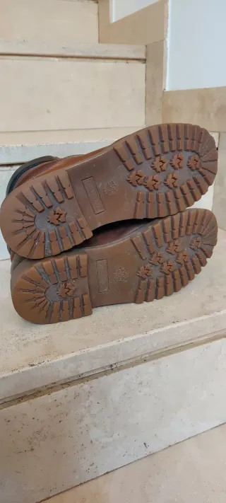 Scarponi Lumberjack Marrone Pelle - rotti