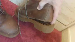 Scarponi Lumberjack Marrone Pelle - rotti