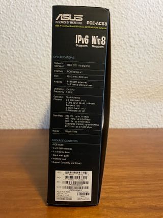 Tarjeta de Red ASUS PCE-AC68 802.11ac