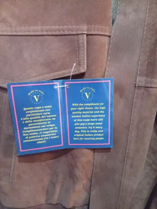 Cazadora de piel V Made in Italy