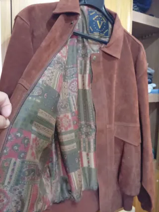 Cazadora de piel V Made in Italy