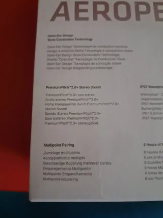 Precintado fabrica.AfterShokz Aeropex Auriculares