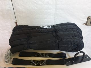 Cuerda de Batalla Negra con Accesorios