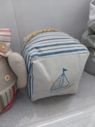 3 topes de puerta de tela