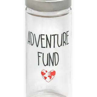 Salvadanaio Adventure Fund in vetro