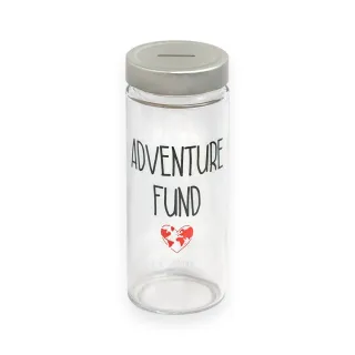 Salvadanaio Adventure Fund in vetro