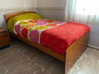 Set muebles habitación madera + colchón