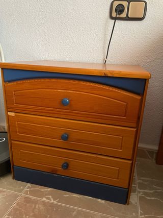 Set muebles habitación madera + colchón