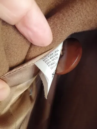 Abrigo Lana Paula Santiago Marrón