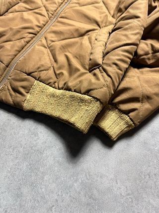 Bomber Puffer Donna Vintage Marrone