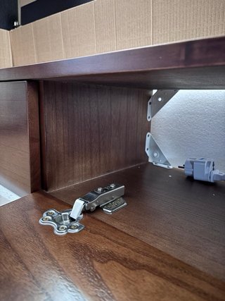 Mueble TV Colgante Madera Oscura