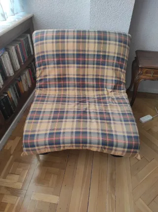 Sofá cama tela y meta Buen estado Recoger Chamberí