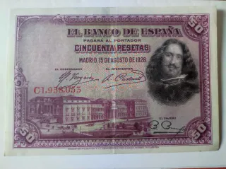 Billete 50 Pesetas Banco de España 1928