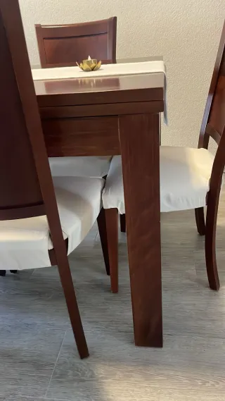 Mesa de comedor y 6 sillas