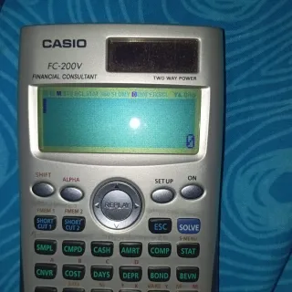 Calculadora Financiera Casio FC-200V Vintage
