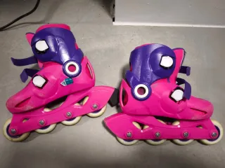 Patines en línea rosas y morados