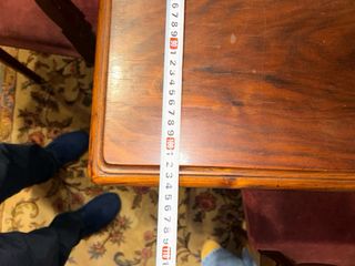 Mesa comedor extensible y 6 sillas madera.