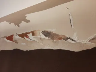 Cuadro abstracto beige y marrón