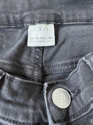 Vaquero niño negro zara