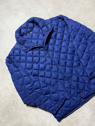 Giacca Uomo Blu Trapuntata Vintage Biver Big 90s