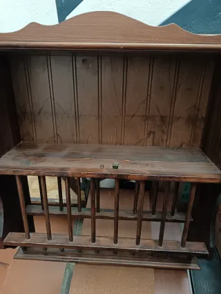 Platero rústico de madera